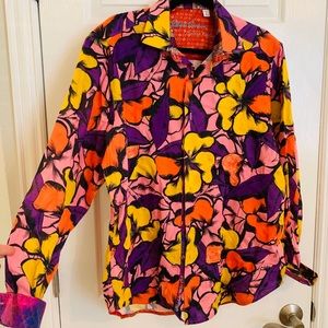 Robert Graham Limited Edition Button Front Top